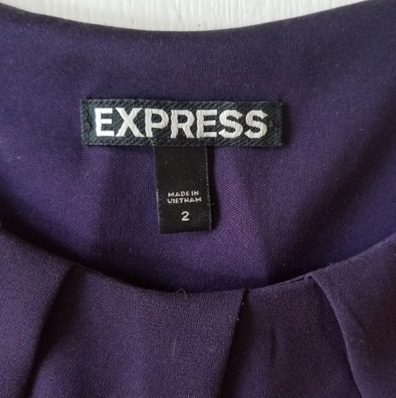 Express Chiffon Fit & Flare Dress - Picture 3 of 3